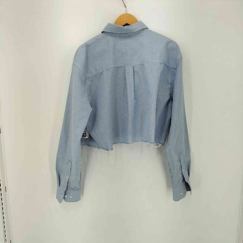 トゥルースペック TRU SPEC パッチ刺繍 リメイク加工 ストライプ B.D L/S シャツ レディース import:L