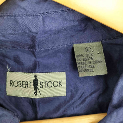 ロバートストック ROBERT STOCK 90s シルク100 半袖シャツ メンズ import:L