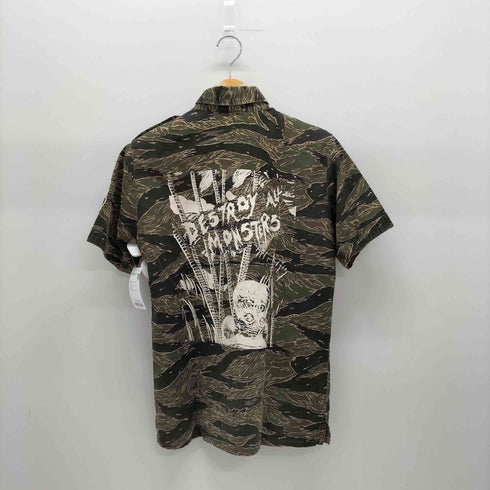 ヒステリックグラマー HYSTERIC GLAMOUR DESTROY ALL MONSTERS カモフラ 半袖シャツ メンズ JPN:S