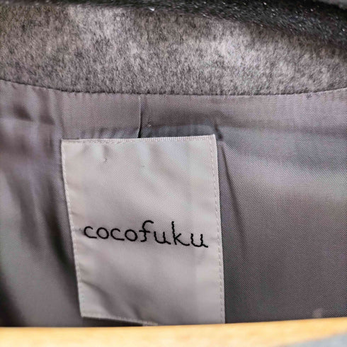 COCOFUKU カシミヤ100% ノーカラーコート レディース JPN:38
