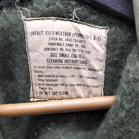 ユーエスネイビー U.S.NAVY 70S 72年会計 A-2 Deck Jacket デッキジャケット メンズ 34-36