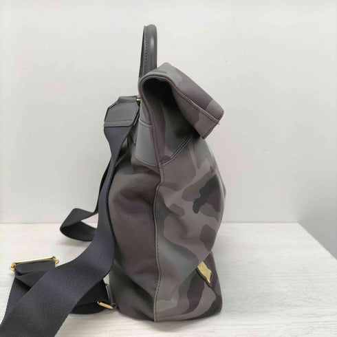 エーディーエムジェイアクセソワ A.D.M.J カモ柄2WAYレザーバックパック ウッドランド レディース