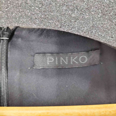 ピンコ PINKO 異素材切替ノースリーブデザインワンピース レディース FR:38