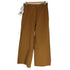 ケンゾー KENZO Cropped High-Waisted Trousers リネンコットン クロップドワイドパンツ レディース 34