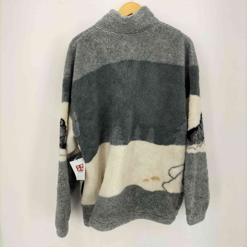 COLLECTION 80-90S アニマルプリント ジップアップ フリースジャケット メンズ import:XL