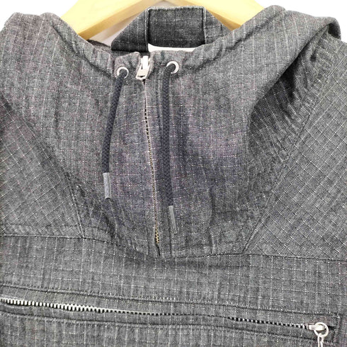 サブサエティ Subciety リップストップ ハーフジップ アノラックパーカー メンズ