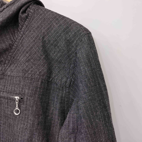サブサエティ Subciety リップストップ ハーフジップ アノラックパーカー メンズ