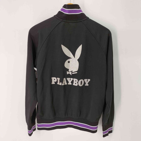 プレイボーイ PLAYBOY 背面プリント ロゴ刺繍トラックジャケット レディース JPN:M