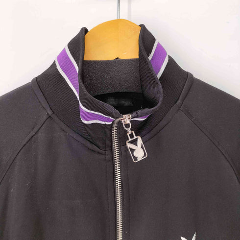 プレイボーイ PLAYBOY 背面プリント ロゴ刺繍トラックジャケット レディース JPN:M
