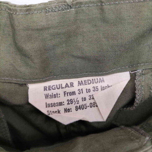 ユーエスアーミー U.S. ARMY 60S M-R 3rd リップストップ ジャングルファティーグパンツ メンズ REGULAR MEDIUM