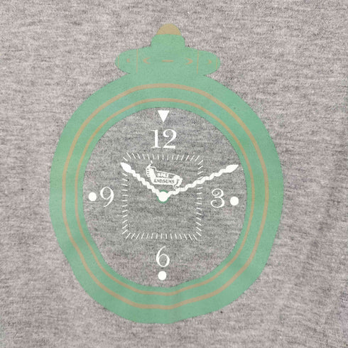SPAZ x ANDSUNS ツートン クロックプリント ラグランカットソー メンズ JPN:M