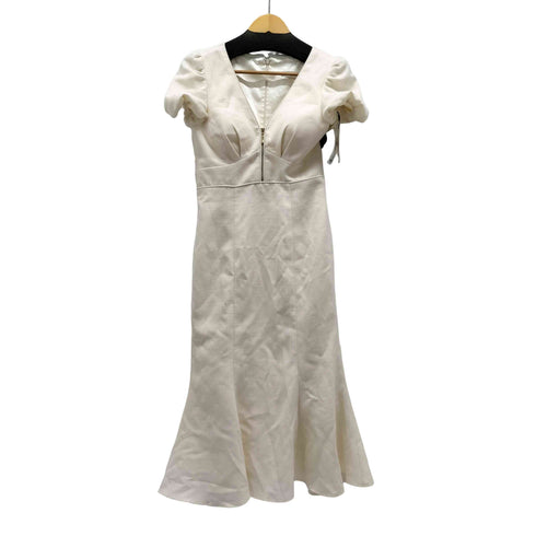 dea. by robe de fleurs 24AW フロントジッパーパフスリーブロングキャバドレス レディース JPN:L