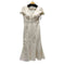 dea. by robe de fleurs 24AW フロントジッパーパフスリーブロングキャバドレス レディース JPN:L