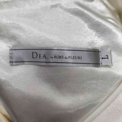 dea. by robe de fleurs 24AW フロントジッパーパフスリーブロングキャバドレス レディース JPN:L