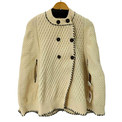 peace love and keeping it foxy ステッチデザインケーブルニットコート レディース JPN:S