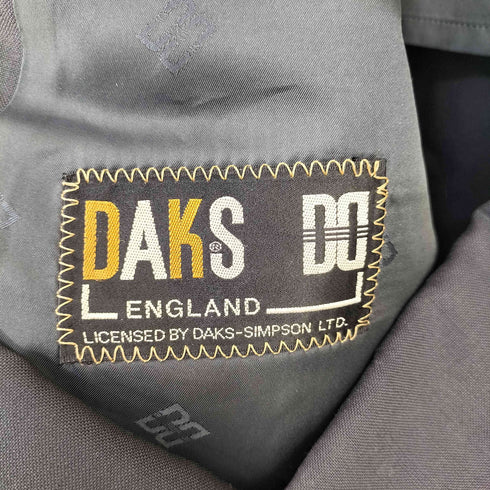 ダックス DAKS ENGLAND 紺ブレ 金ボタン ダブルブレスト ウールジャケット メンズ 98AB6