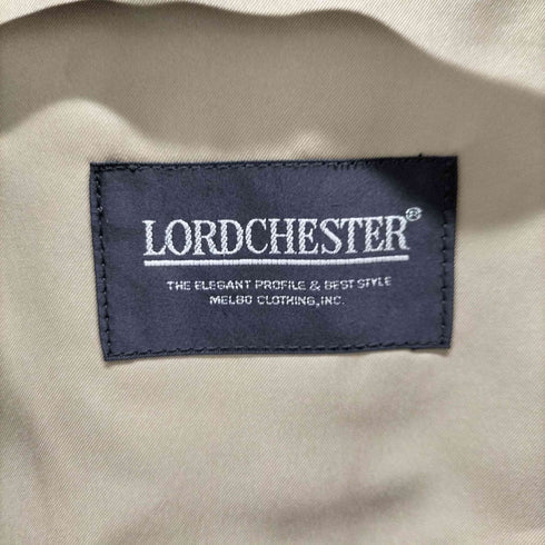 LORDCHESTER 比翼ステンカラーコート チェックライナー付 メンズ
