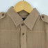 ラルフローレン RALPH LAUREN Classic Fit リネン100 ミリタリーシャツ レディース 2 155/84A
