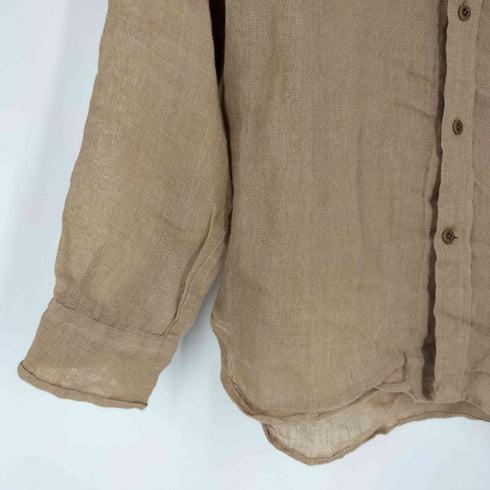 ラルフローレン RALPH LAUREN Classic Fit リネン100 ミリタリーシャツ レディース 2 155/84A