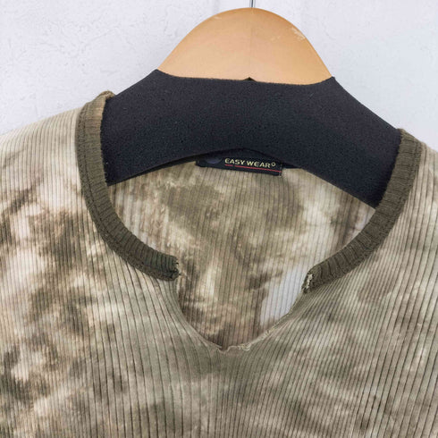 El Corte Ingles MADE IN SPAIN インサイドアウト タイダイリブニットTシャツ EASY WEAR メンズ import:L