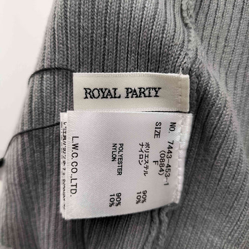 ロイヤルパーティー ROYAL PARTY 衿付配色ニットタイトワンピース レディース FREE