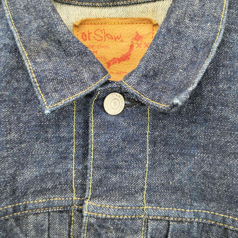 オアスロウ orSlow Pleated Front Blouse デニムジャケット Lot 6011 メンズ JPN:M