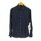 ポロラルフローレン POLO RALPH LAUREN SLIM FIT 現行タグ レギュラーカラー ドット インディゴ コットンシャツ メンズ import:M