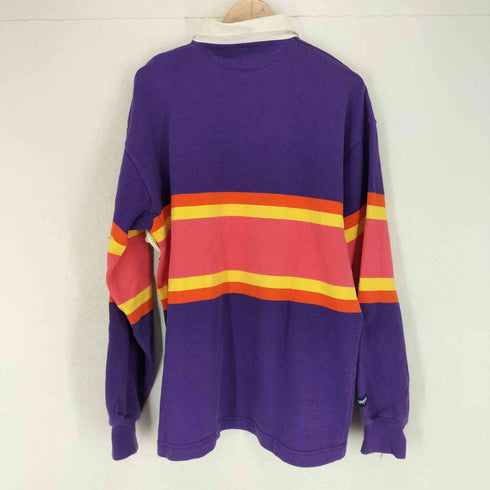 バーバリアン BARBARIAN 90s MADE IN CANADA コットンボーダーL/Sポロシャツ メンズ JPN:L