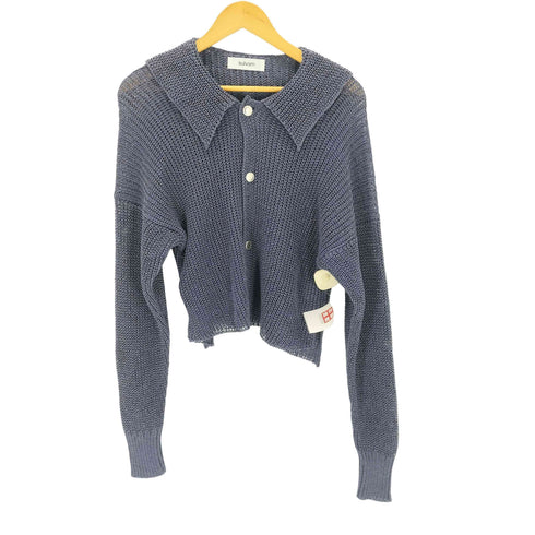 サルバム sulvam SAILOR COLLAR KNIT CARDIGAN スリットディテール カーディガン レディース JPN:M