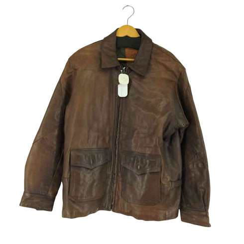 ゴールデンベアー Golden bear 80-90S MADE IN USA 革タグ A2 TYPE LEATHER JKT メンズ 42