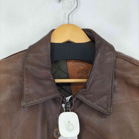 ゴールデンベアー Golden bear 80-90S MADE IN USA 革タグ A2 TYPE LEATHER JKT メンズ 42