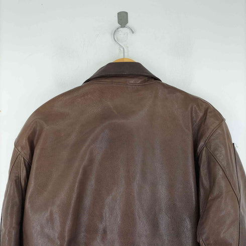 ゴールデンベアー Golden bear 80-90S MADE IN USA 革タグ A2 TYPE LEATHER JKT メンズ 42