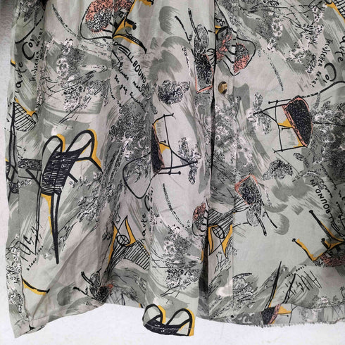 STEFANO 総柄 S/S シャツ レディース