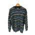 ザラ ZARA マルチカラージャガードニット メンズ import:L