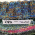 ザラ ZARA マルチカラージャガードニット メンズ import:L