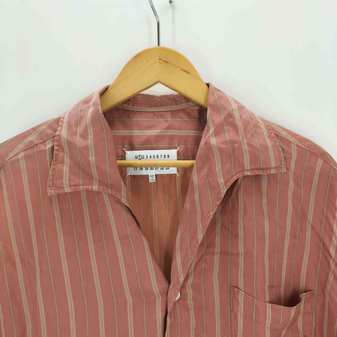 メゾンマルジェラ Maison Margiela ストライプボウリングシャツ メンズ 54