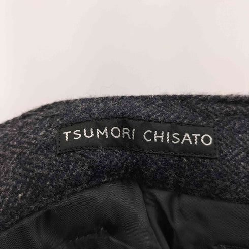 ツモリチサト TSUMORI CHISATO ヘリンボーン パッチ加工ジョガーパンツ メンズ JPN:1