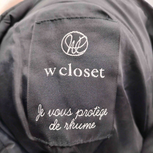 ダブルクローゼット w closet 中綿フーデットジャケット レディース FREE