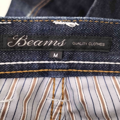 ビームス BEAMS ハラコパッチ 濃紺 ストレートデニム メンズ JPN:M