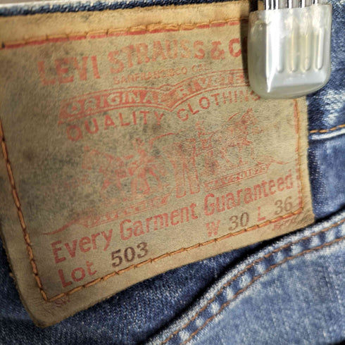 リーバイス Levis 90s 日本製 復刻 ボタン裏J22 503-00 ストレートデニム メンズ W30L36