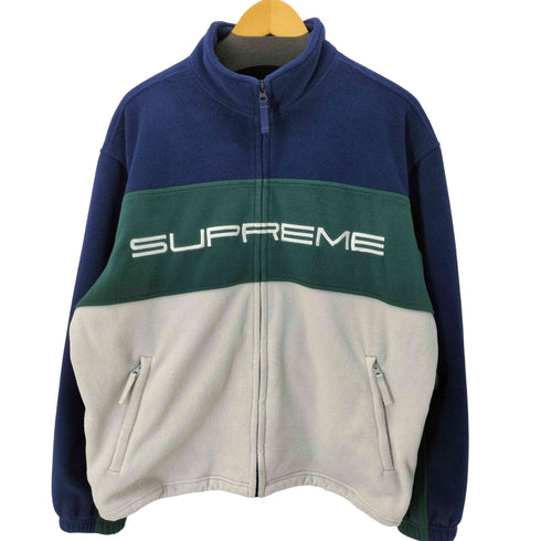 シュプリーム Supreme 23AW Polartec Zip Jacket ロゴ刺繍 ハーフジップフリースジャケット メンズ JPN:L