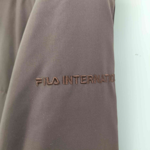フィラ FILA ロゴ刺繍 比翼 中綿 コート レディース import:L
