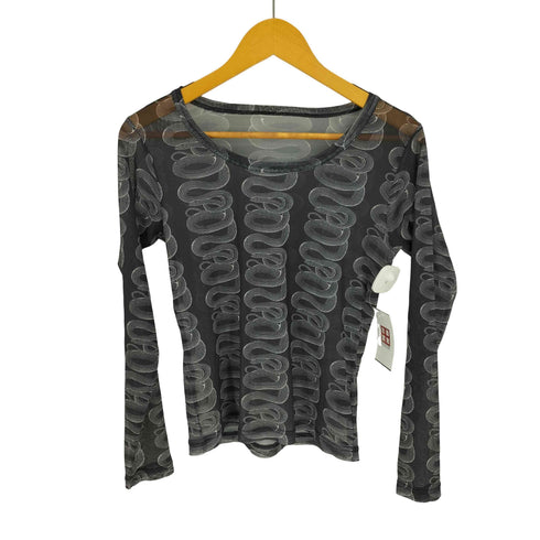 ヒステリックグラマー HYSTERIC GLAMOUR 23SS SNAKE LOOP柄 Tシャツ レディース FREE