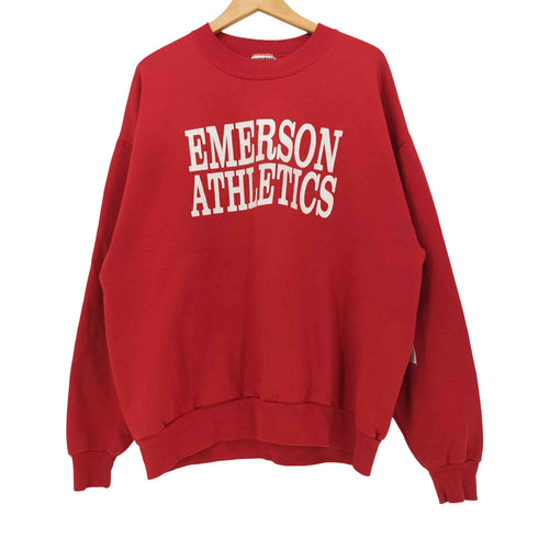 ジャージーズ JERZEES 00s EMERSON ATHLETICS カレッジプリント スウェット メンズ import:XL