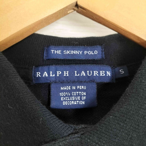 ラルフローレン RALPH LAUREN ビッグポニー ナンバリング刺繍 THE SKINNY POLO ポロシャツ レディース import:S