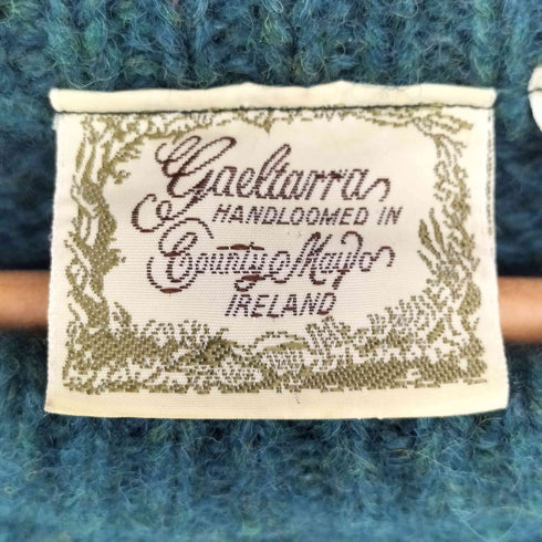 Gaeltarra County Mayo ウール アラン フィッシャーマン ニット メンズ