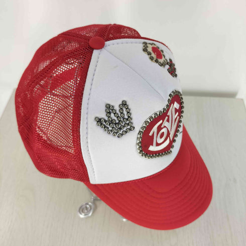 ニッサンカップ NISSUN CAP スタッズ ハート 刺繍 メッシュキャップ メンズ