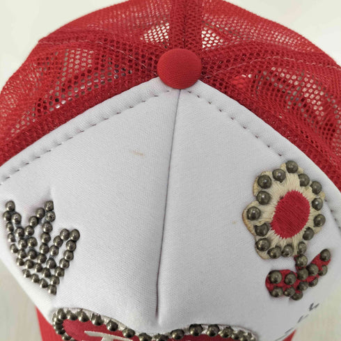ニッサンカップ NISSUN CAP スタッズ ハート 刺繍 メッシュキャップ メンズ
