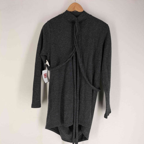 リミフゥ LIMI feu バッククロス アシンメトリー ドレープ変形 前開きニット レディース S