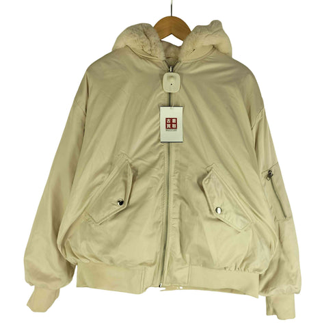 ザラ ZARA 2WAY MA-1 フード付きリバーシブル チュニック丈ファーブルゾン レディース import:XS